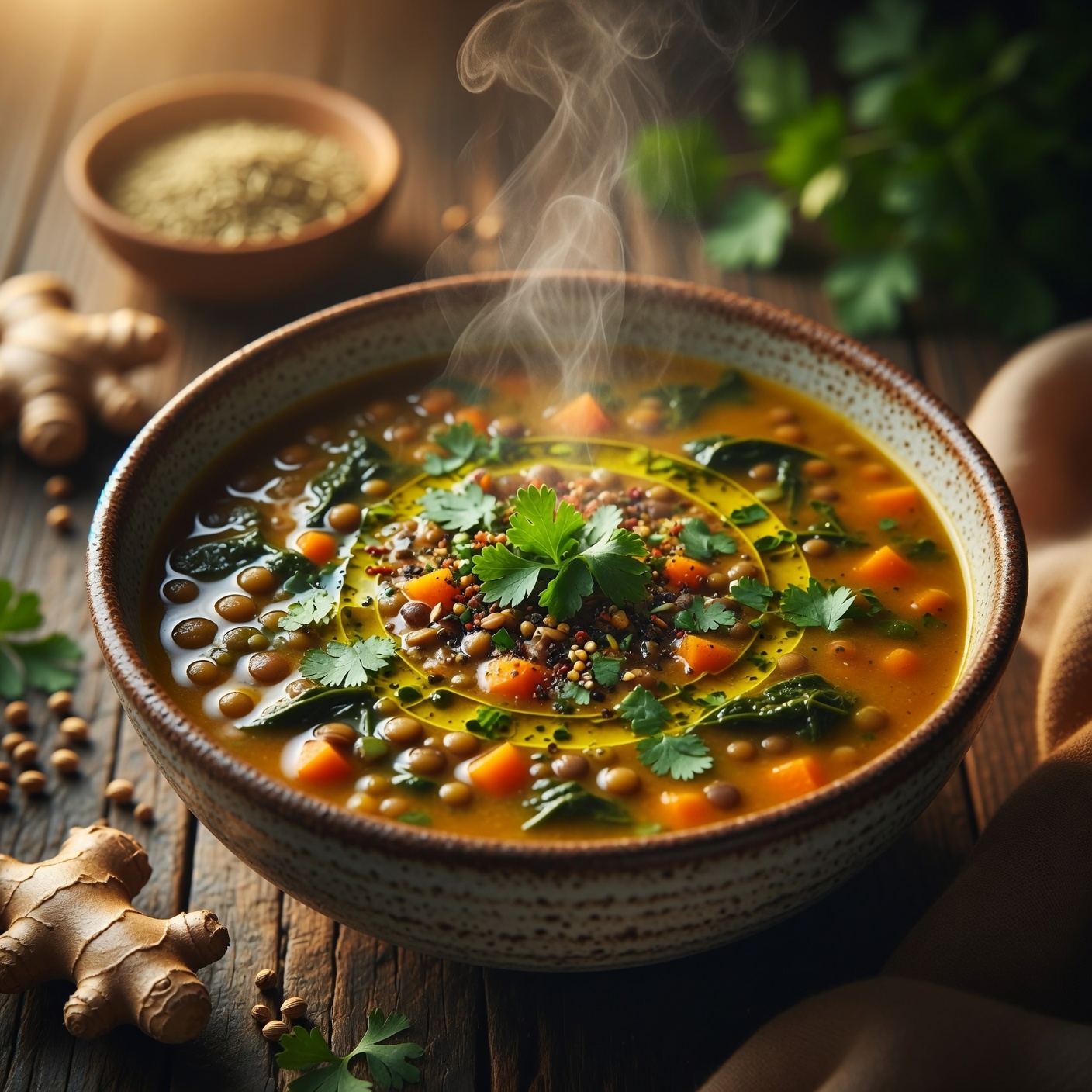Spiced Warming Lentil Soup