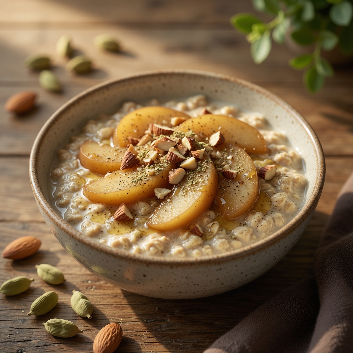 Cardamom Almond Overnight Oats